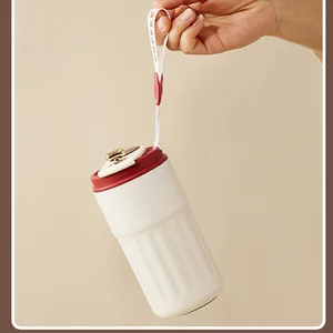 Stainless Steel Insulated Mug - High Aesthetic, Hot & Cold Retention, Portable Coffee/Water Cup Customizable Gift for Men  Women