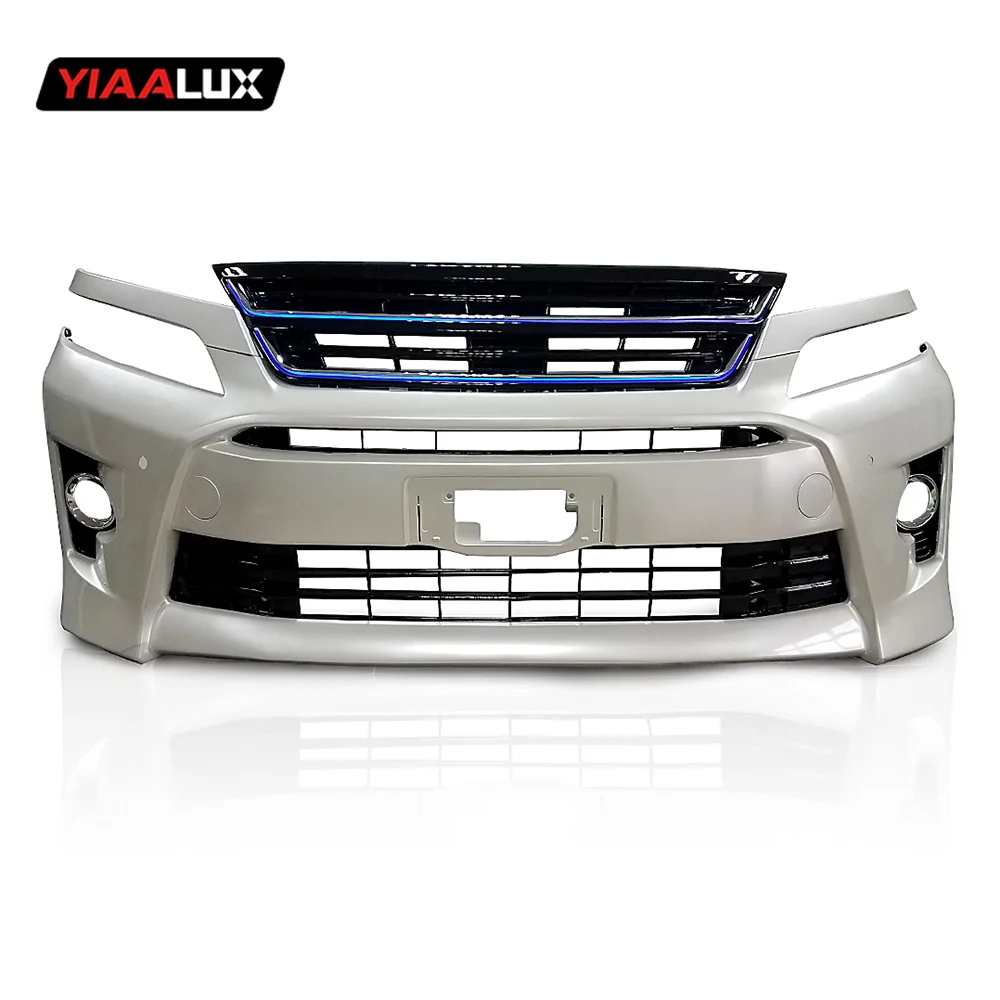 Vland PP injection Modellista design Facelifts Bodykit led grill Car Bumpers 2008-2014 For Toyota Vellfire Body Kit