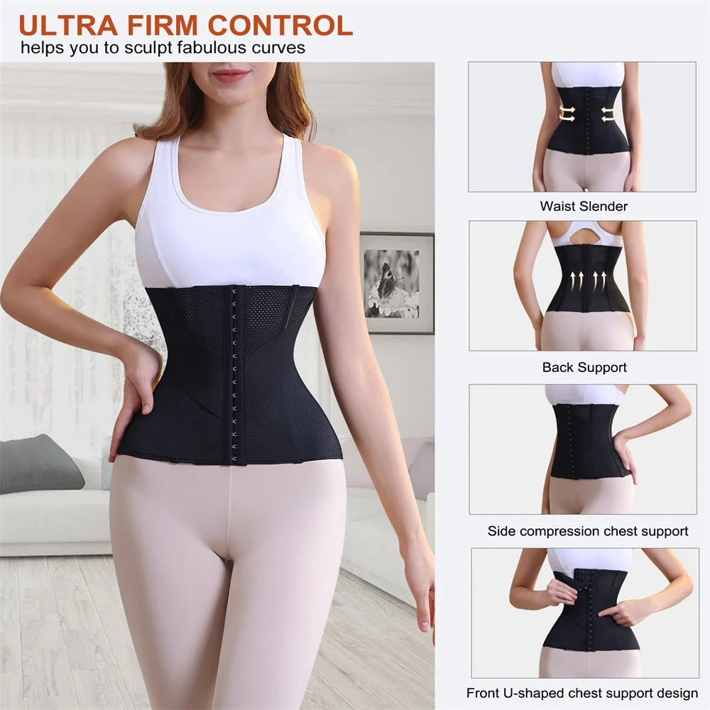Belt Double Trimmer Shaping Tummy Control Shaper Waist Trainer Shaperwear Waist Cincher Trimmer Wrap Girdle Full Body Corset supplier