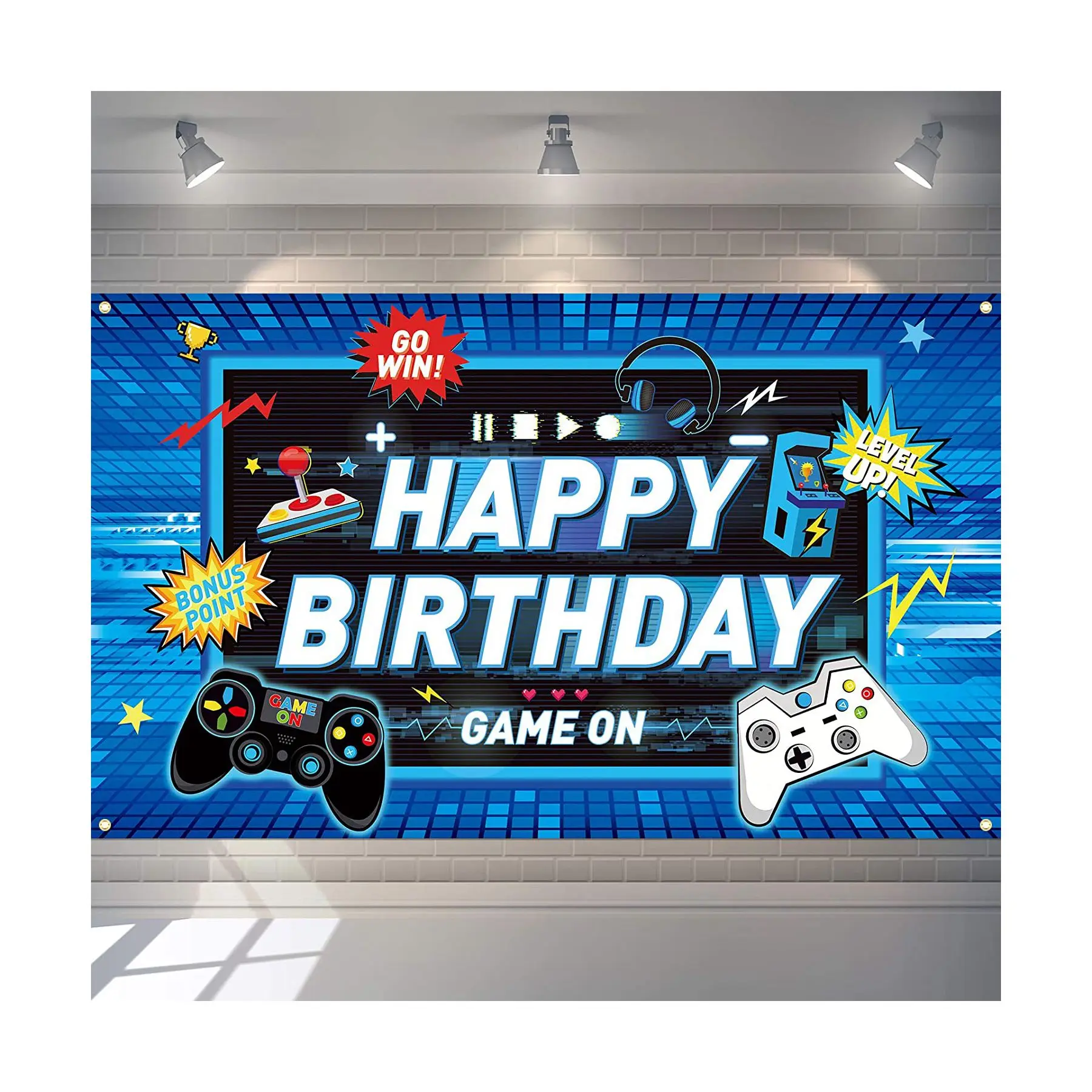 Lemon 6.1*6.3ft Video Game Vinyl/polyester Birthday Party Supplies  Decorations Backdrop Banner Background Photo Studio Props - Buy Video Game  Backdrop,Birthday Party Decoration Supplies Boy,Party ...