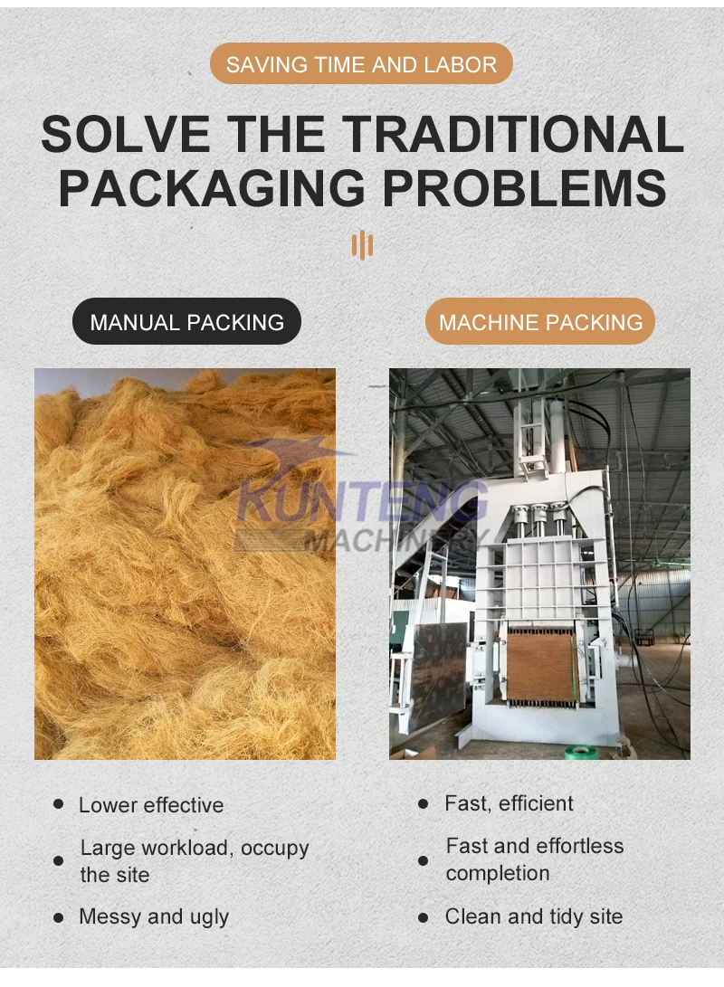 Hydraulic Fiber Baling Press Machine