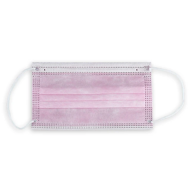 An Pure Life general supplies 3 ply pink face shield earloop face mask 3 layer disposable protective mask