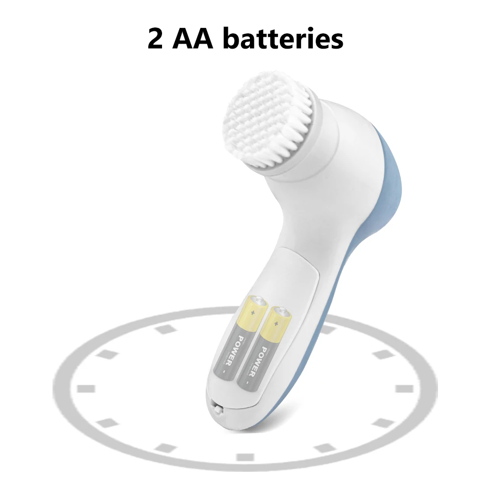Face Cleansing Brush 3 in 1 Electric Exfoliating Massage Device Deep Cleaning Rotating Electric Facial Cleansing Brush