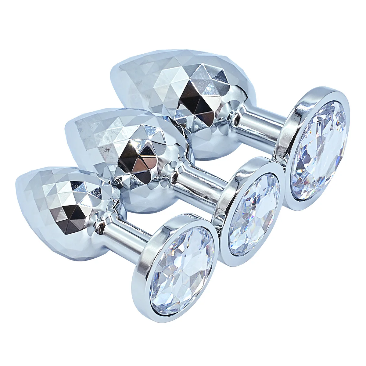 DKKtech Wholesale Butt Plug Diamond Shape Metal Anal Plug Female Anal Toys  for Men