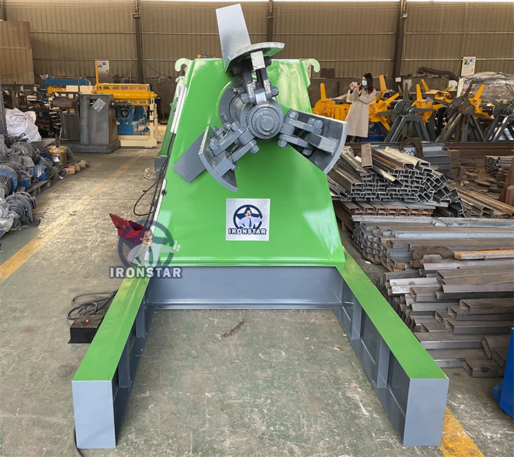 Double Decoiler And Automatic Uncoiler Straightener Feeder