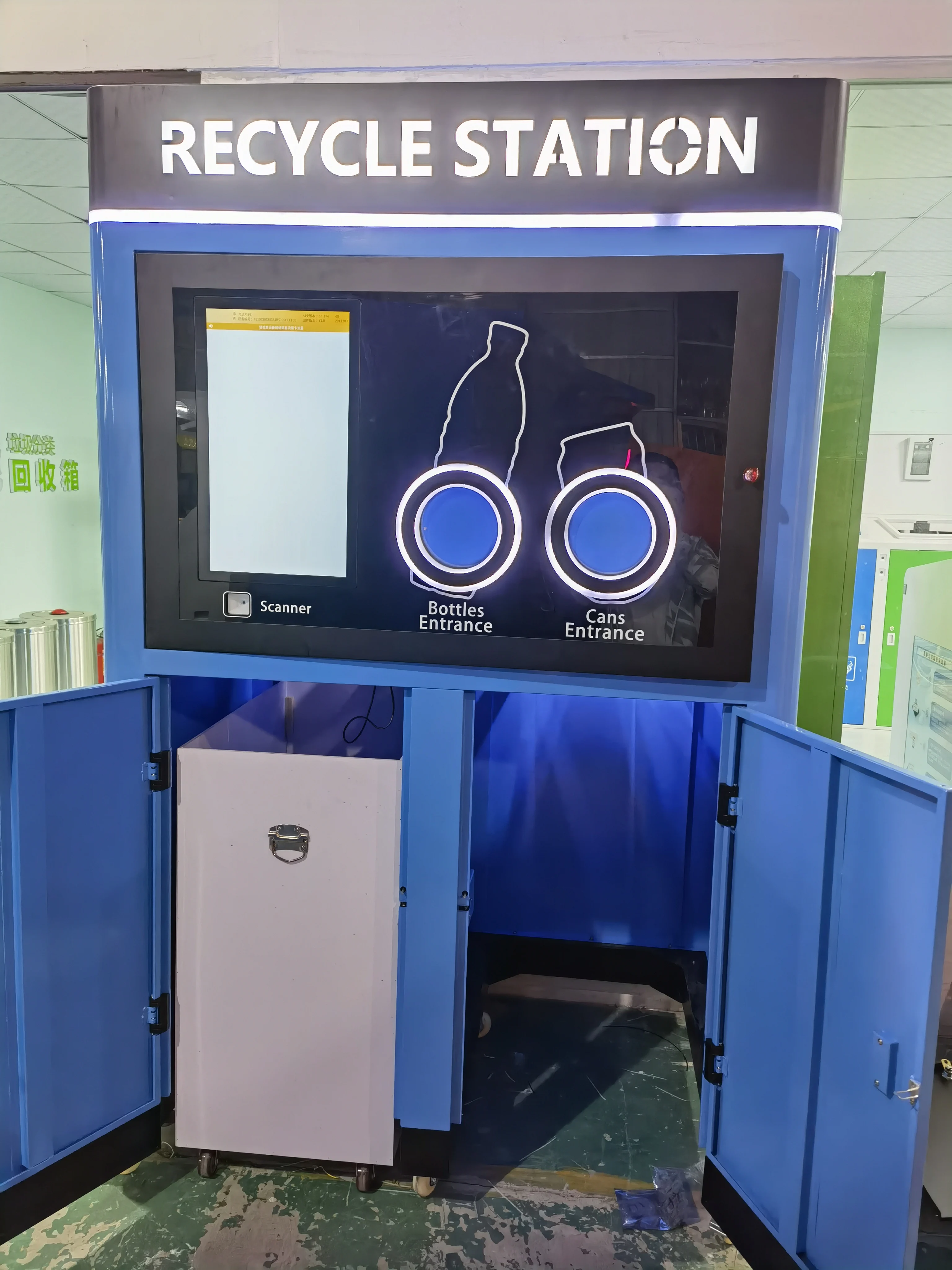 Print Receipt Reverse Vending Machine For Beverage Containers Recycle ...