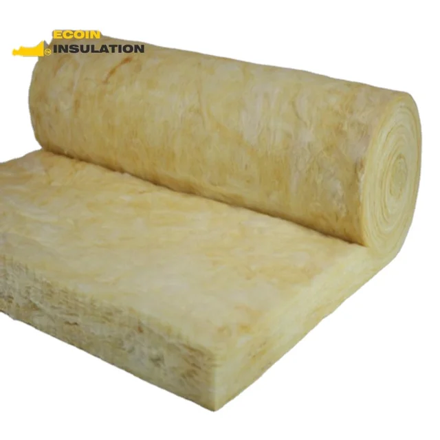 Top Sale Thermal Insulation Wholesale Eco Brown10kg 100mm Fiberkanuf glass Wool Roll Mineral Wool Blanket