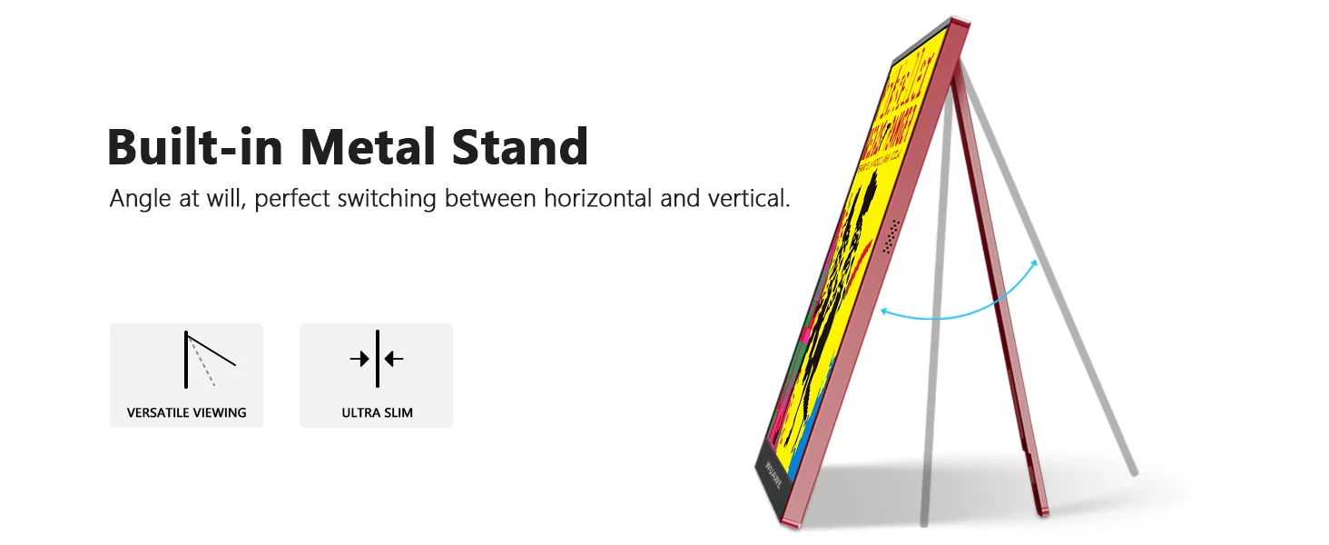 New Trending 120hz 16 inch Gaming Portable Monitor for Laptop, 1200P Colorful Display LCD FHD External Second Computer Screen