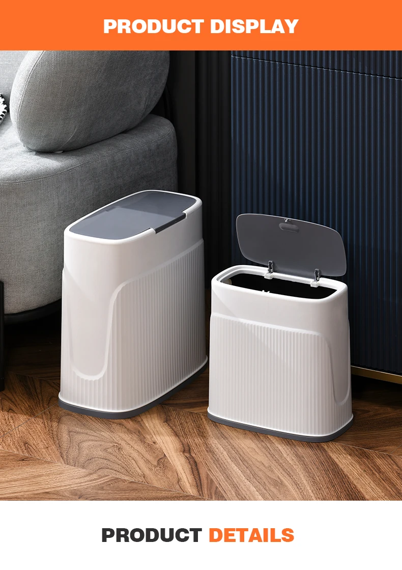 Wannuo Plastic Narrow Garbage Bin Fashion Household Waste Bins PP Plastic Dustbin Bathroom Trash Can manufacture