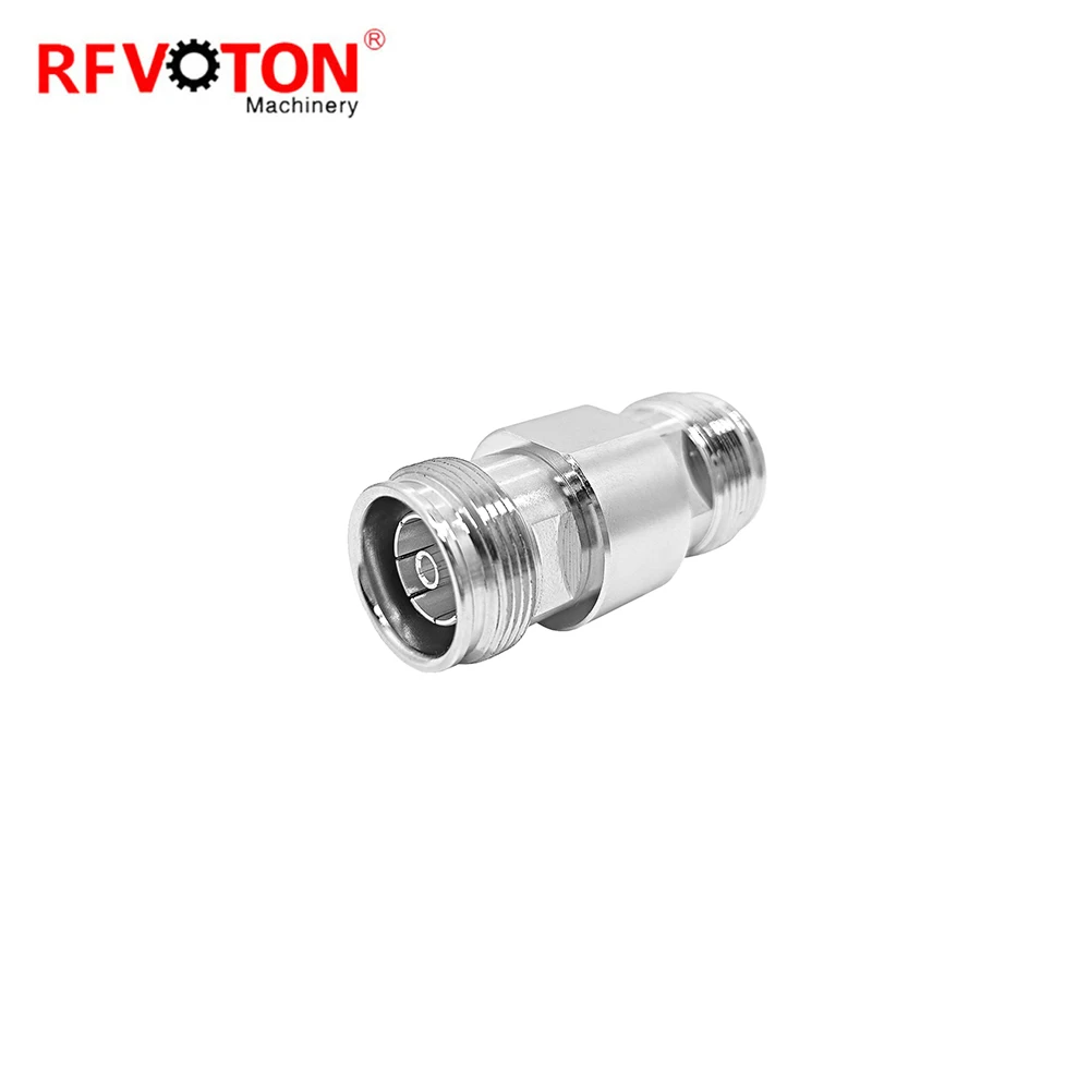 Factory Supply Mini DIN 4.3-10 L20 Female to 4.310 L20  4.3/10 Female Jack Hembra Rf Coax Adaptor Adapter Brass Rf Connector