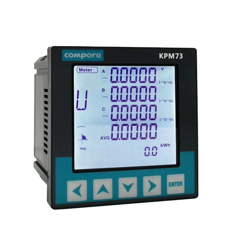 Modbus Rtu/tcp Multifunction Digital Power Meter Power Factor Monitor 3 ...