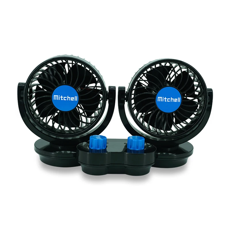 Двухсторонний автомобильный вентилятор постоянного тока 12 В/24 В универсальный портативный воздушный для автомобиля регулируемый охлаждающий кулер с двумя