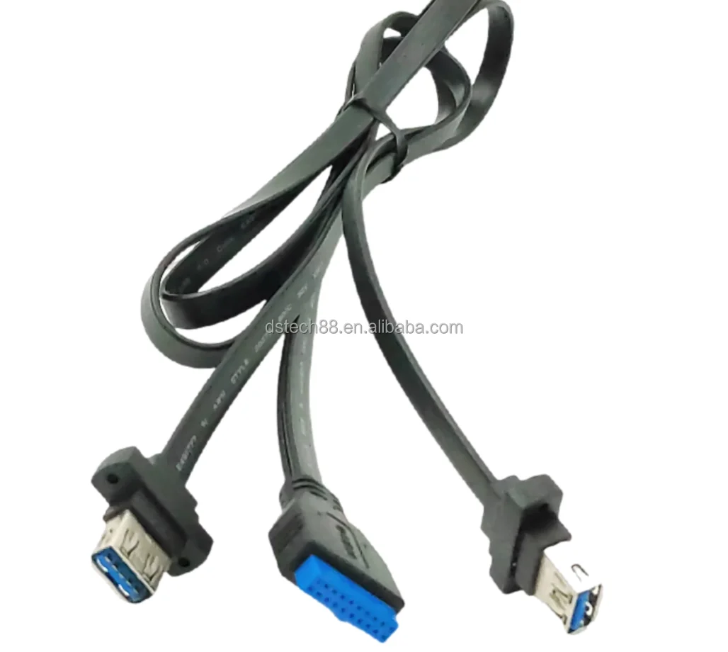 Idc 20 Pin To 2 Seperate Female Usb 30 Extension Data Cable Buy Idc 20 Pin Data Cableidc 4879