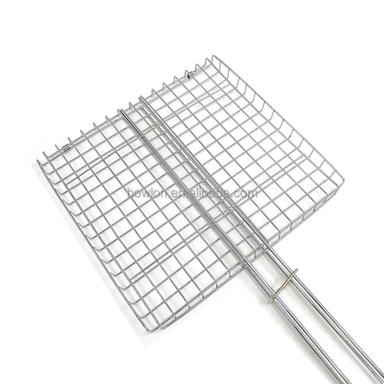 Metal Barbecue Wire Mesh,Bbq Rack Burger Fish Bbq Grilling Basket,Bbq Grill Fish Net For Meat