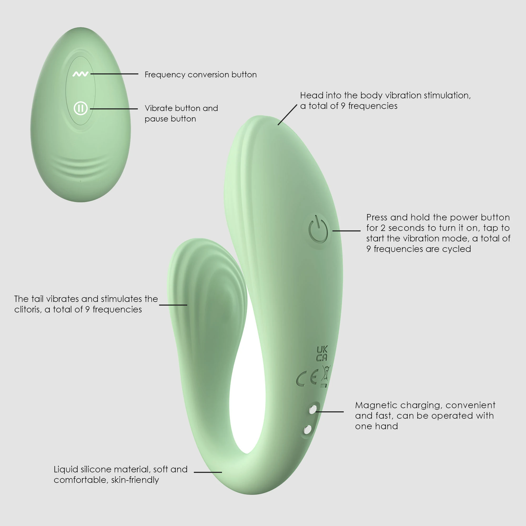 WINYI Wholesale Love Egg Bullet Vibrator Oem Liquid Silicone Usb Wireless  Viratore Remote Control Sex Toy Clitoral Vibrator