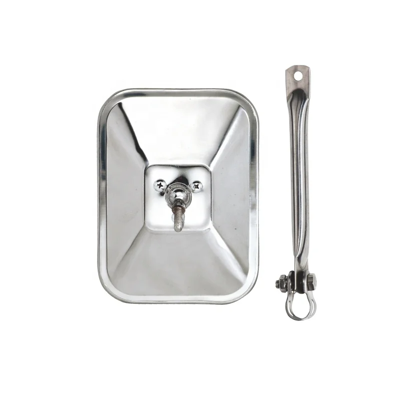 Counterpart Polished Stainless Steel Day/Night Rear View Mirror For 1960-1962 Chevy C10 Truck