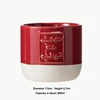 Taza roja de fondo plano (ancha)