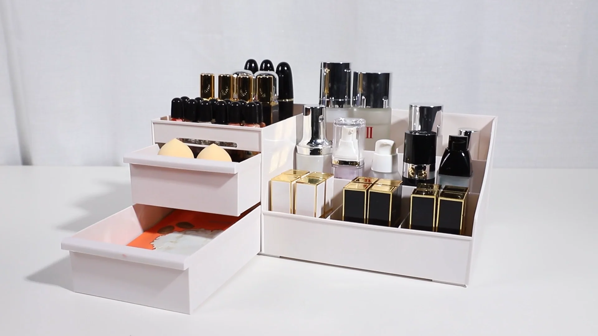 Modern Style Make Up Storage Boxes For Desktop Home Cosmetic Stationery