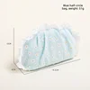 Borsa semicircolare blu