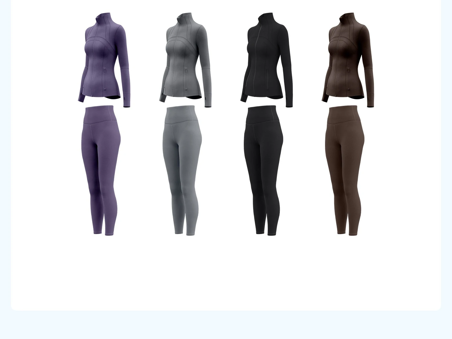 Factory Hot Deal 2 Piece Yoga Set Zipper Jacket Yoga Tops Butt Lift Pants Women Fitness Seamless Breathable  Workout Yoga Sets