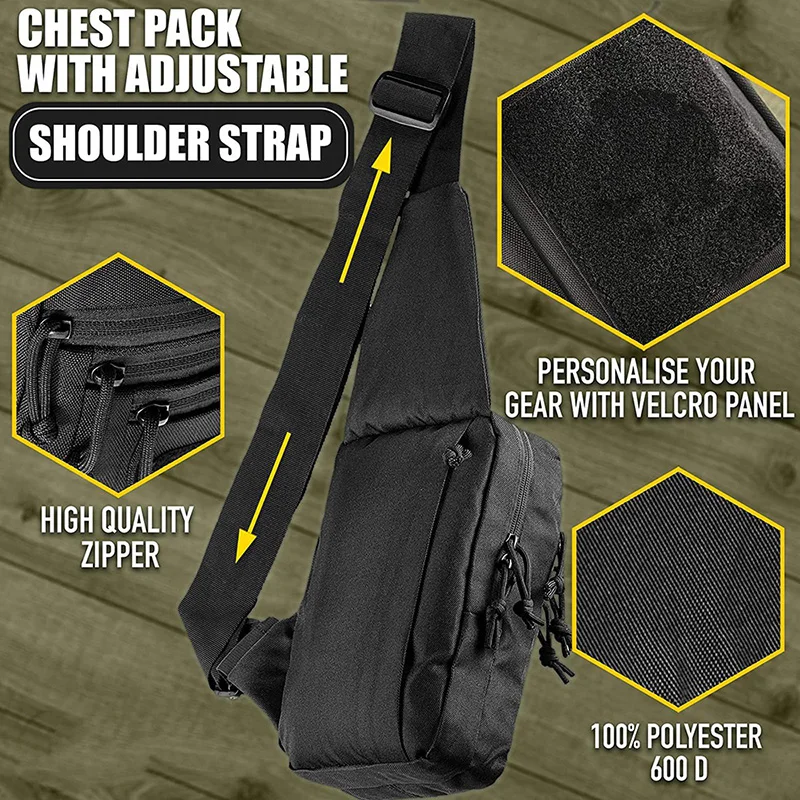 Factory Direct Sales Assault Shoulder Pack High Quality Tactical Chest Bag Outdoor Training Tactical Bag