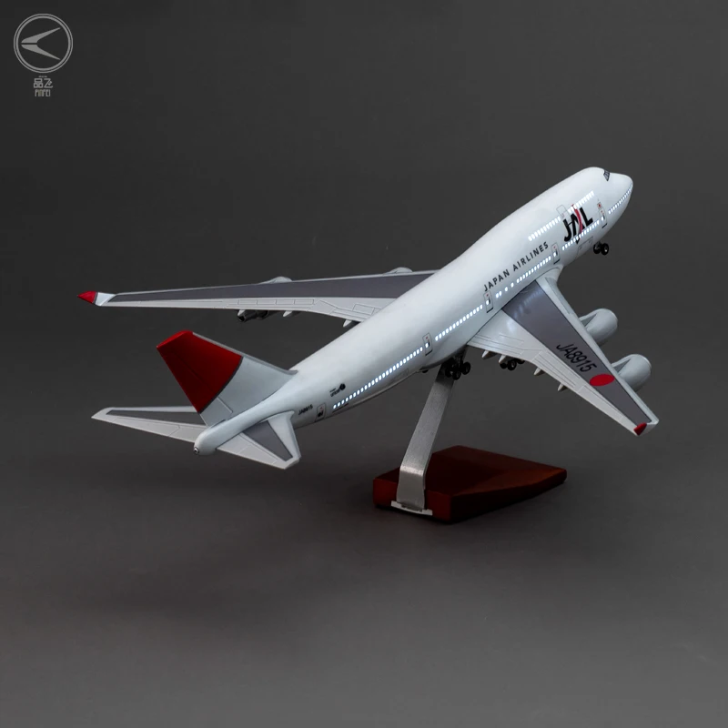 JAL BOEING 747-400 LED 仕様完成品 Japan Airlines Boeing 747-400 Model Airplane - 1/150 Scale