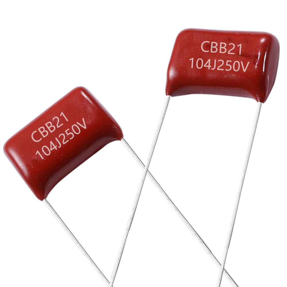 mini size CBB21 104j 250v metallized polypropylene film capacitor