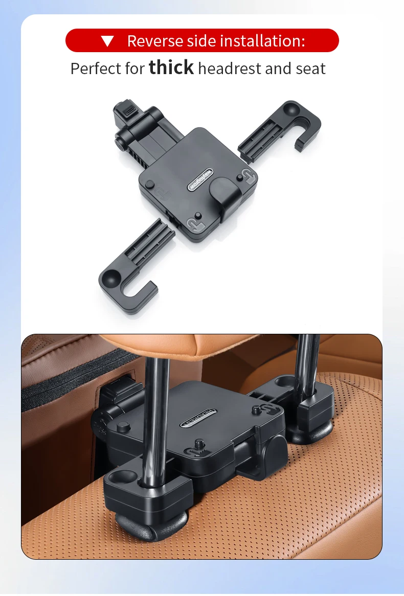 Leather Car Headrest Car Mechanical Backrest Practical Car Interior