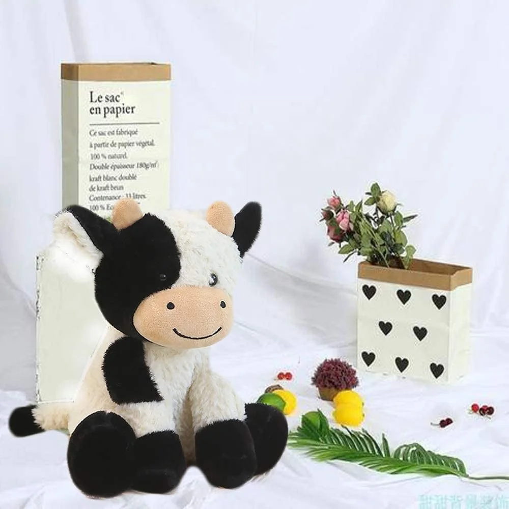 Cartoon Cow Stuffed Animals Soft Cuddly Plush Toys