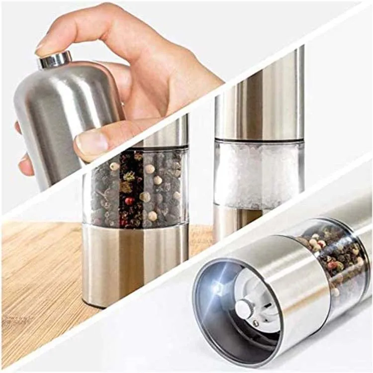 Electric Salt And Pepper Grinder Automatic, Refillable, Battery