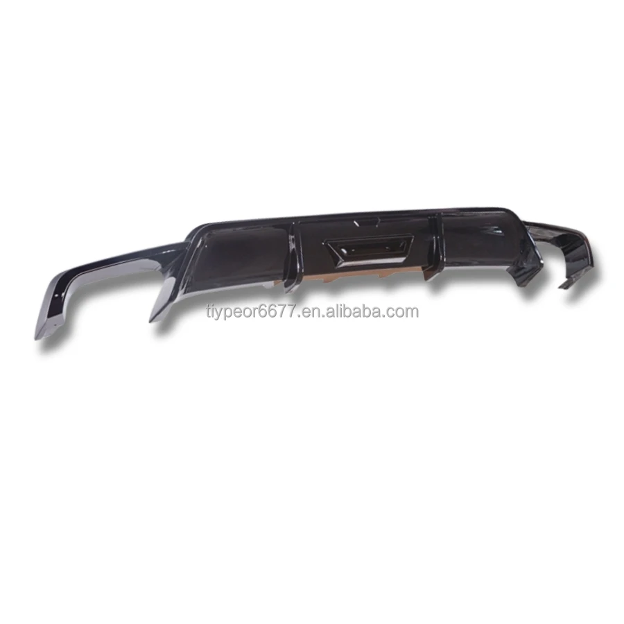 product tiypeor carbon fiber rear bumper back diffuser lip spoiler with lamp rear lip for toyota camry 2018 2019 2020 2021 2022 2023-8