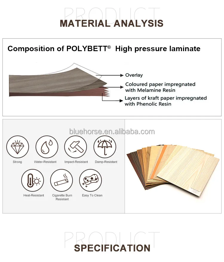 Wood Grain Wall Cladding Panel Hpl Formica Sheets Decoration Compact ...