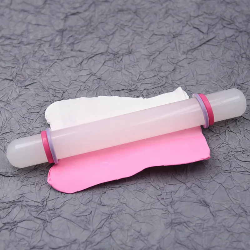 Пластиковая Скалка с регулируемыми по толщине кольцами для выпечки льда