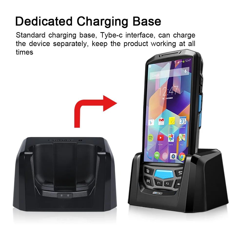 Industrial Data Collector, Industrial Handheld Terminal Customizable PDA, IP66 Warehouse Inventory Machine