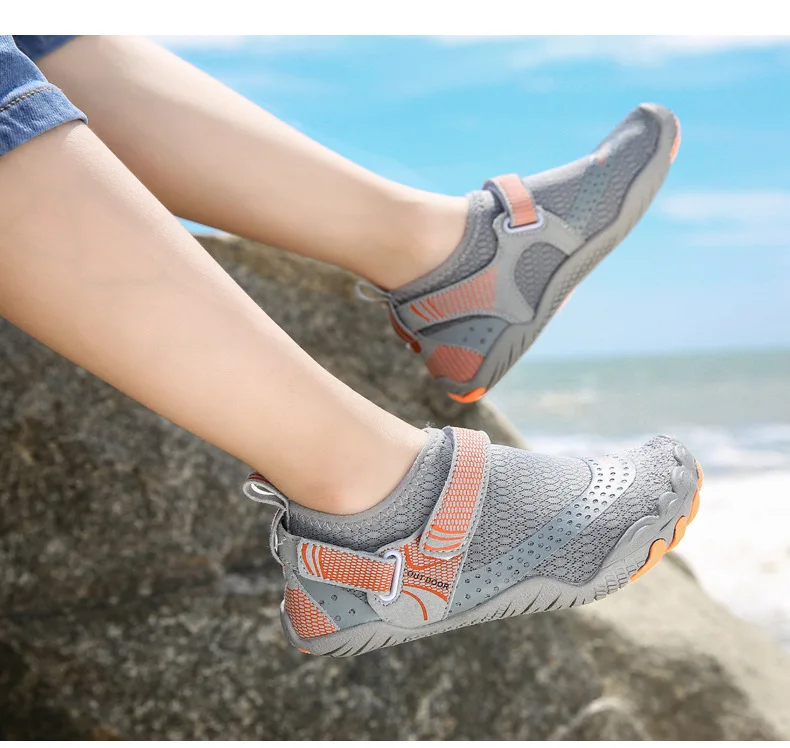 Children Anti Slip 5 Fingers Wading Shoes Beach Aqua Shoes Quick Dry Barefoot Upstream Surfing Slippers Hiking Water Shoes Kids