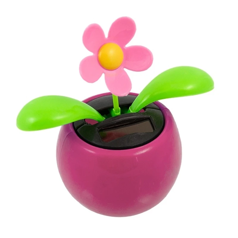 Солнечный яблочный цветок, солнечная энергия, автоматические качели, Подсолнухи, украшения для автомобиля, украшения интерьера