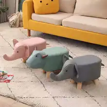 Manufacturer wholesale sofa stool cartoon animal stool elephant  Add Logo