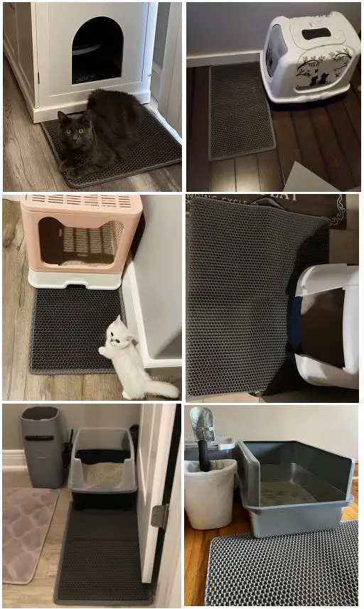 Helps To Waste Less Litter On Floors Durable Cat Litter Box
