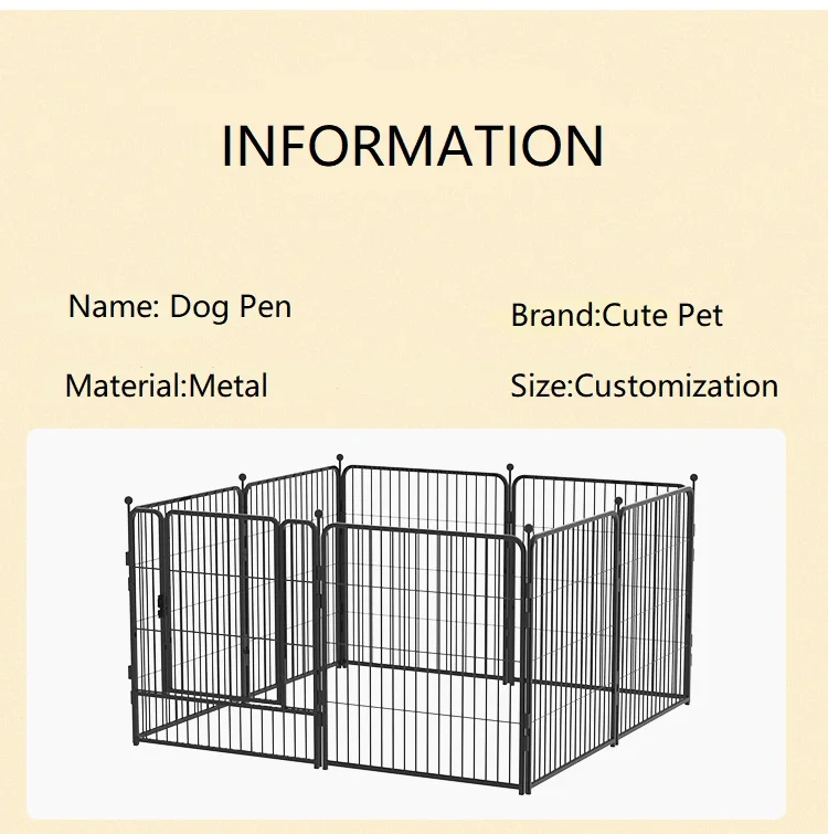Cheap Welded Wire Mesh Dog Kennel Outdoor House Cages Pet Metal Cage