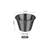 Black 80ml Sauce Cup