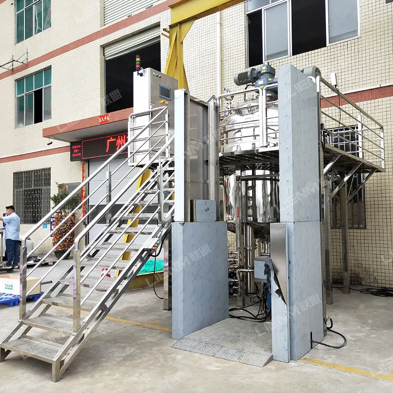 Лидер продаж вакуумный эмульгирующий резервуар ультразвуковой гомогенизатор смеситель машина для производства лосьонов