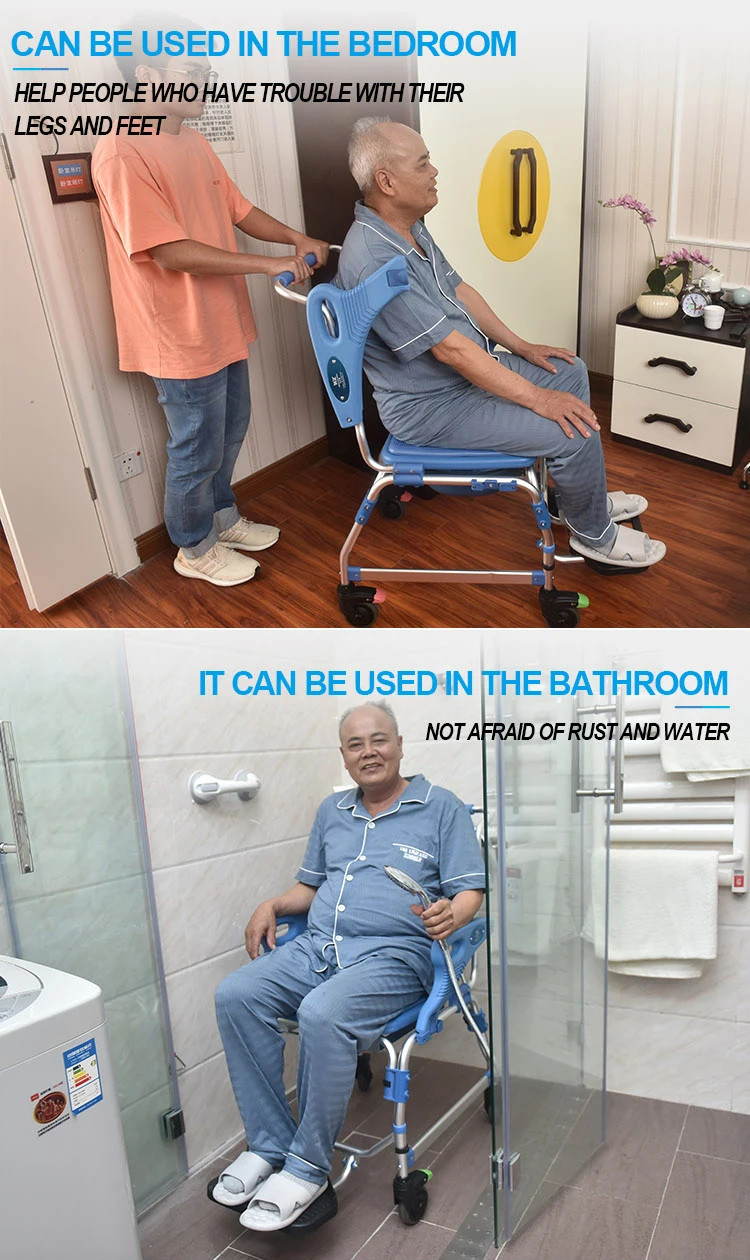 commode chairs swivel commode with wheel electronic toilet chair environment protection safety toilet chair parts