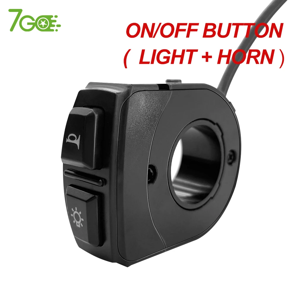 Handlebar On/Off Switch for Electric Dirt Bikes LED Light Bar & Brake Lights Electric Bicycle Parts