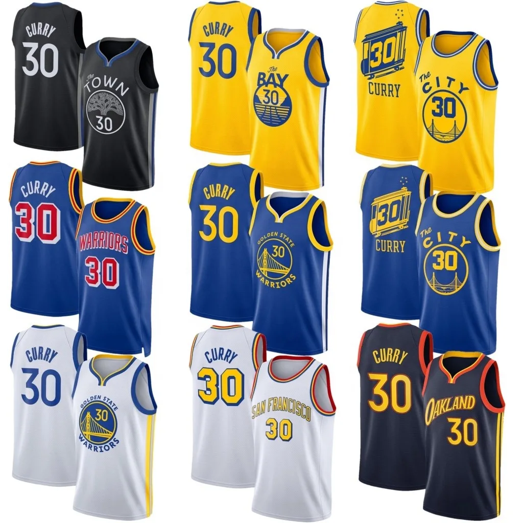 Wholesale Hot sale Men's Golden State City Warriors Custom Logo Basketball  Uniforms City Edition Jersey 75th Anniv 30 Stephen Curry Jersey From  m.