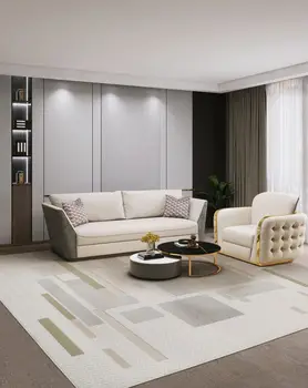 Modern Nordic Ins Boho Bedroom Floor Mat Simple Black Grey Coffee Area Rugs Sets Living Room Hallway Machine Made Polypropylene