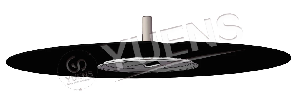 Yuens TPO PVC Roof Base Vertical Energy System Power Frames Supports for Solar Panel Support System