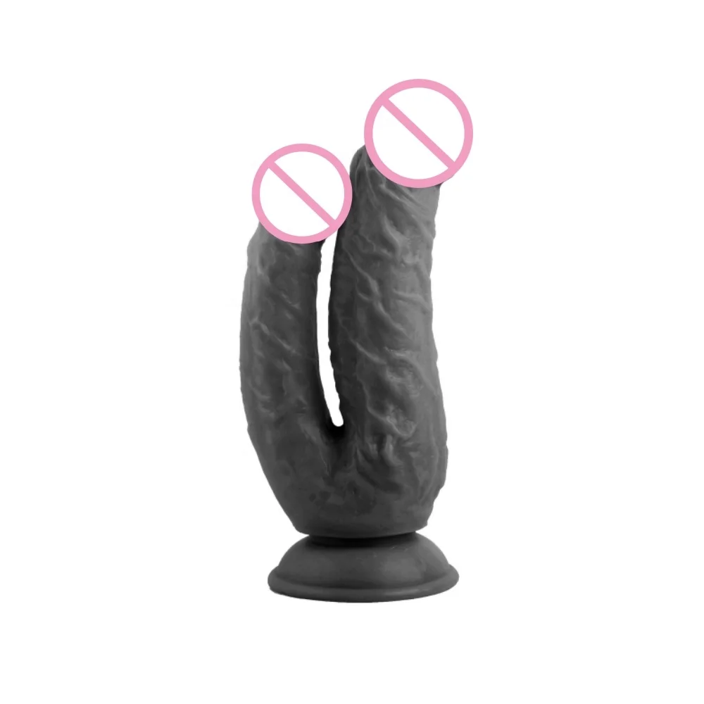 Grohandel Doppel-Dildo Strap-on Realistischer Doppel-Dildo fr Lesben  Doppelkpfiger Dildo