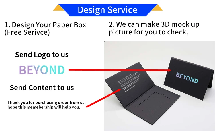Custom Logo Luxury Gift Vip Credit Card Packaging Box