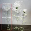 Fleur simple blanche-60 cm