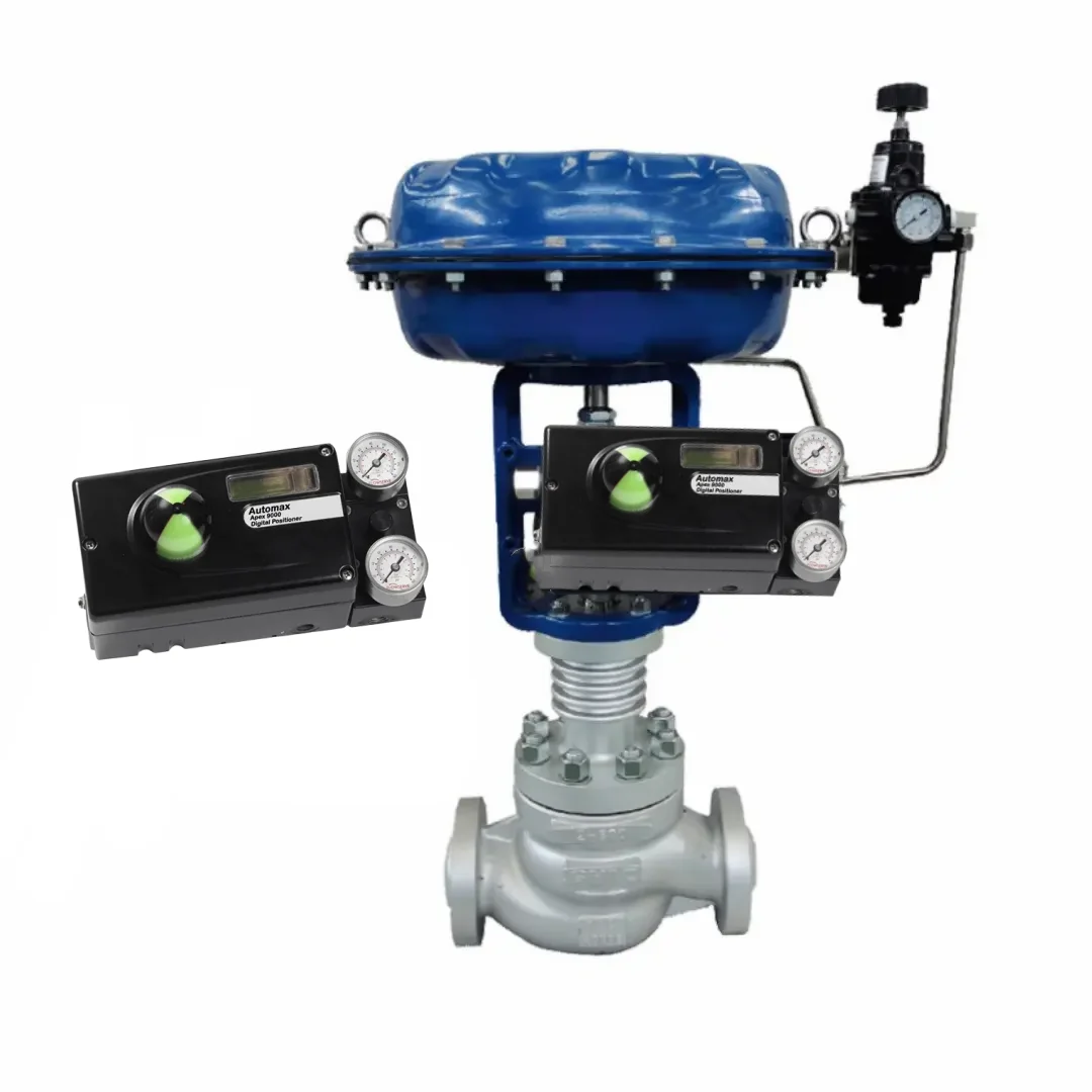 Chinese Control Valve With Flowserve Apex 9000 Digital Positioners And Regulator Stock Supplier For Pneumatic Regulating Valve